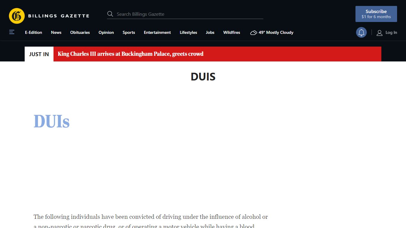 DUIs | billingsgazette.com